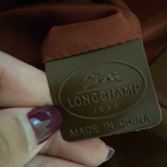 Longchamp Jacquard Leather Shoulder HandBag - Picture 8 of 11